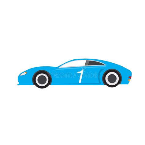 Side View of a Racing Car Sketch Stock Vector - Illustration of competition, auto: 145615261