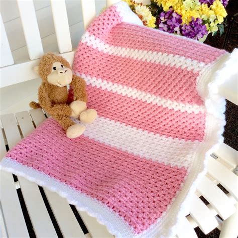 Easy Baby Blanket Crochet Pattern Beginner or Intermediate | Etsy