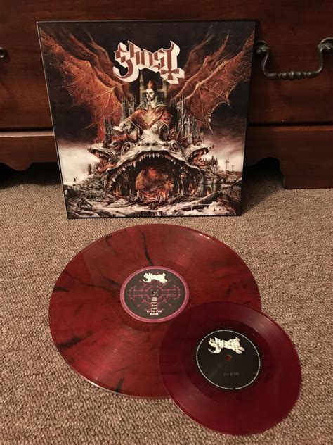 Ghost - Prequelle Red Smoke Colored Vinyl and Red 7in. : r/vinyl