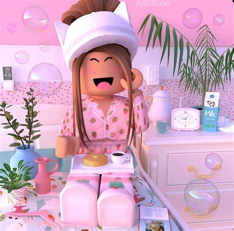 Breakfast time! | Cute tumblr wallpaper, Roblox animation, Roblox pictures