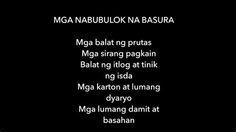 Anu-ano Ang Mga Nabubulok Na Basura