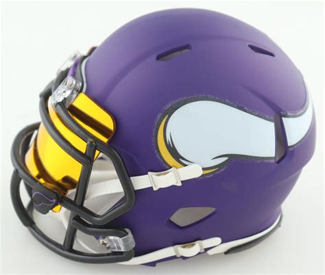 Justin Jefferson Signed Vikings Speed Mini Helmet With Visor (JSA ...