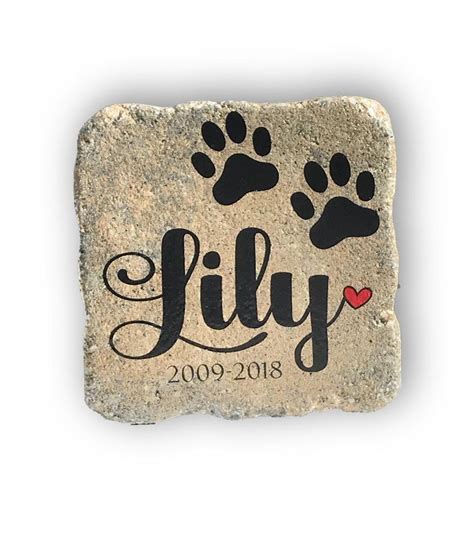 Memorial Stone for Dog Custom Pet Grave Marker Custom - Etsy | Memorial ...