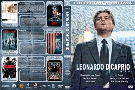 Leonardo DiCaprio Collection - Set 4 dvd cover (2008-2013) R1 Custom