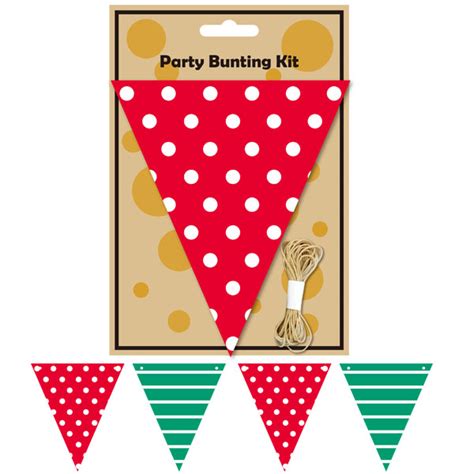 Christmas Paper Bunting Flags | Handmade DIY Paper Craft