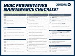 HVAC PREVENTATIVE MAINTENANCE CHECKLIST THAT WILL SAVE YOUR FACILITY MONEY - ChemsearchFE