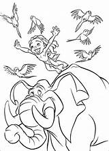 Young Tarzan Coloring Pages sketch template