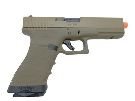 Pistola Airsoft WE Glock G18 Gen 3 GBB Metal e Polimero TAN/TAN - Calibre 6 mm # - Mercado ...