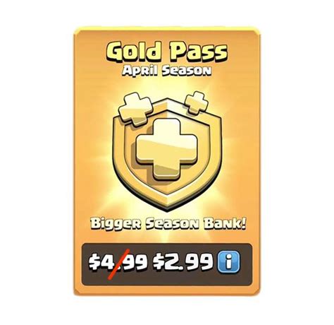 Buy Clash of Clans Gold Pass 40% Cheaper just $4.49 | Buy-clash