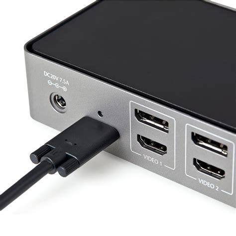 USB-C & USB-A Dock – Hybrid Universal Triple Monitor Laptop Docking Station w/ DisplayPort ...