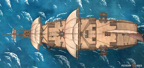 Galleon [42 x 20] Ship Map : r/dungeondraft