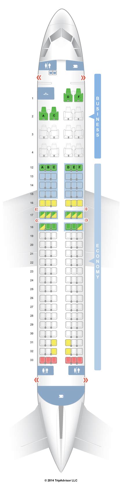 SeatGuru Seat Map Air Canada Airbus A320 (320) | Air canada flights ...