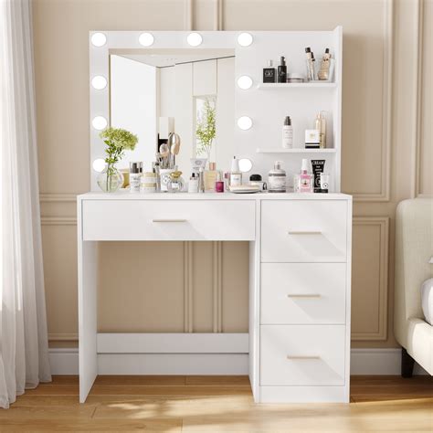 The Wayfair 35" Makeup Vanity With Mirror: A Comprehensive Guide - Stylish Makeup Vanity Tables ...