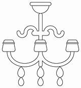 Chandelier coloring Page  ColouringPages sketch template