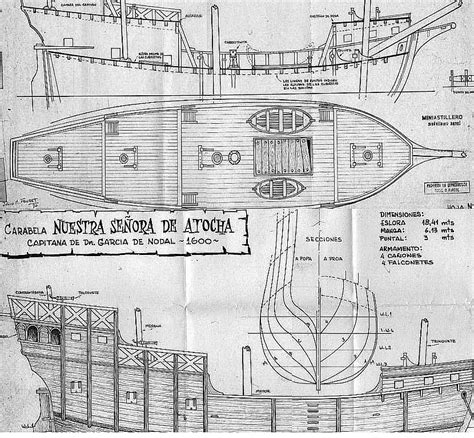 Caravel Nuestra Senora De Atocha 1620 ship model plans Best Ship Models