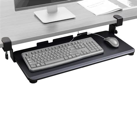 Buy TechOrbits Keyboard Tray Under Desk ? 27" Clamp On Keyboard Drawer ...