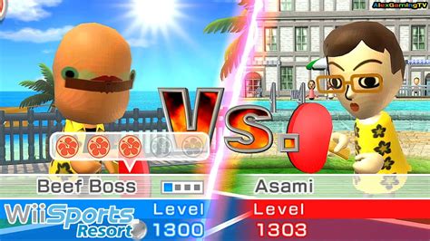 I create poofesure Beef Boss Mii Ep.3(Wii Sports Resort - Table tennis got Pro class ) - YouTube