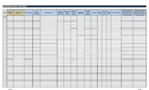 Excel Template: Business Continuity Planning (BCP) & Disaster Recovery (DR) Templates (Excel ...