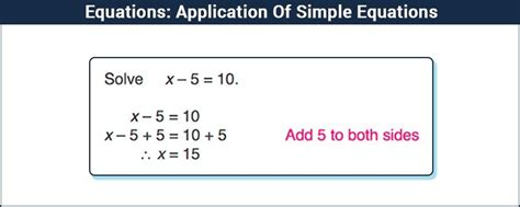 Simple Equations - Application Of Simple Equations (Examples)