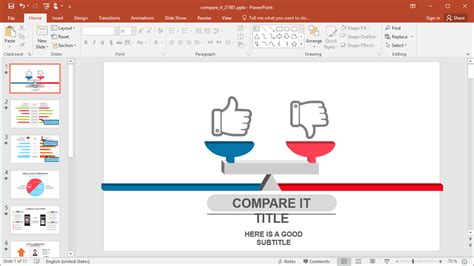 Animated Compare It PowerPoint Template