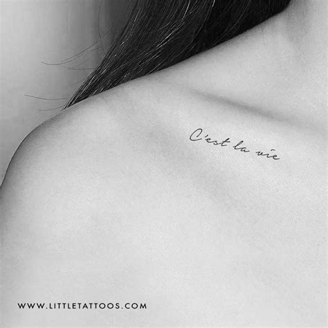 'C'est la vie' temporary tattoo, get it here