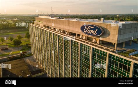 Ford Motor Company World Headquarters in Dearborn Michigan Stock Photo ...