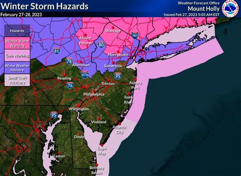 N.J. weather: Latest snow, sleet, rain forecast, warnings for messy ...