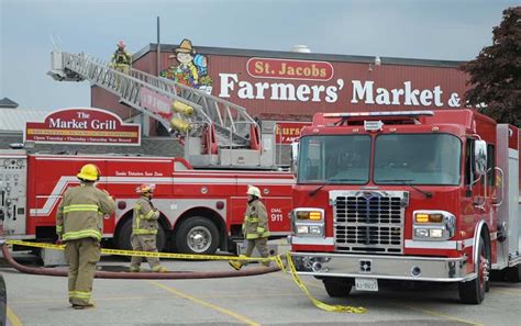 Peddlar’s Village at St. Jacobs market damaged by fire on roof