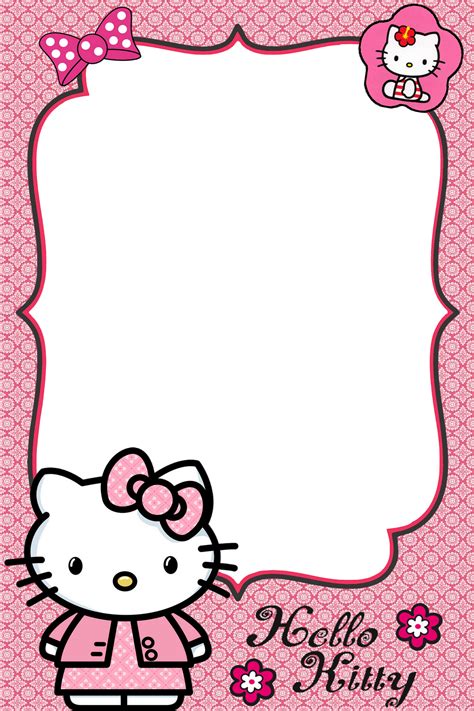 Pin On My Png Frames For Photos 10x15 Cm | Hello kitty invitations, Hello kitty invitation card ...