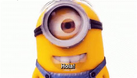 Minion Dice Helo GIF - Hola Saludo Minion - Discover & Share GIFs