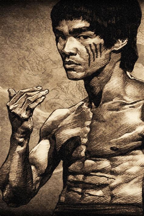 Bruce Lee Sketch - CANVAS OR PRINT WALL ART - Walmart.com - Walmart.com