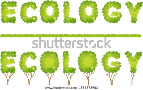 Ecology Font Vector Image Capital Letters Stock Vector (Royalty Free) 1556373983 | Shutterstock