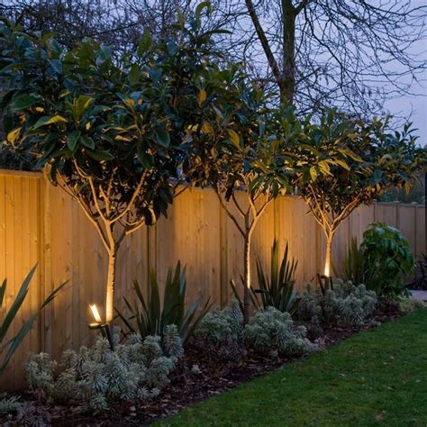 15+ Superb Garden Fence Lighting Ideas