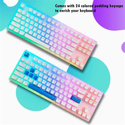 Buy XVX Womier K87 PRO TKL Mechanical Keyboard, Hot Swappable Keyboard with Pudding Keycaps, RGB ...