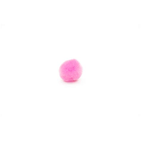 1/2 inch Pink Mini Craft Pom Poms 100 Pieces