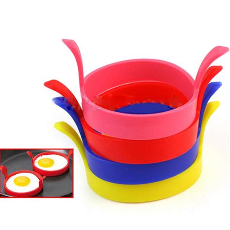 Aliexpress.com : Buy New Silicone Fried Egg Pancake Ring Omelette Fried Egg Round Shaper Eggs ...