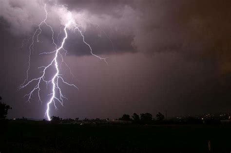 What causes lightning?