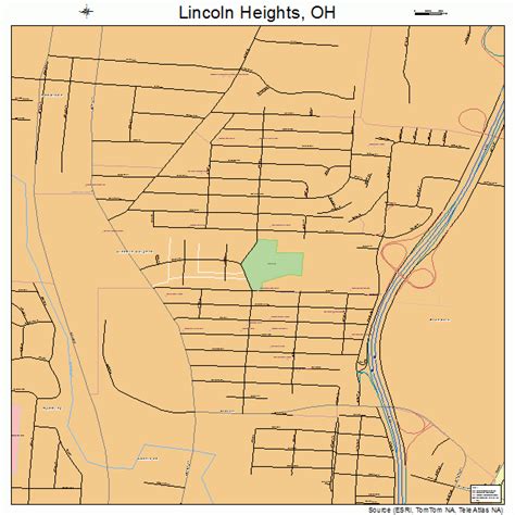 Lincoln Heights Ohio Street Map 3943722