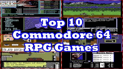 Top 10 Commodore 64 RPG's - YouTube