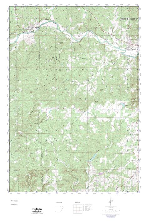 MyTopo Ravenden, Arkansas USGS Quad Topo Map