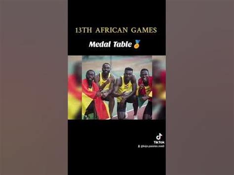 All African Games Medal Table - YouTube