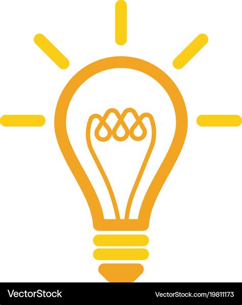 Light bulb symbol logo template Royalty Free Vector Image