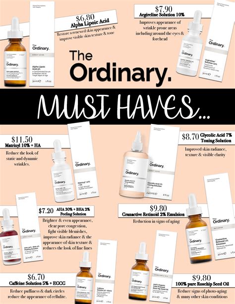 The Ordinary | Skin care routine steps, Skin care routine order, The ordinary must haves