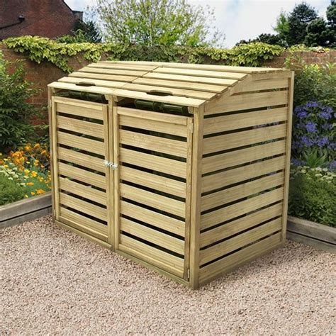 DIY trash can shed - Google Search | Bin store, Garden storage, Trash ...