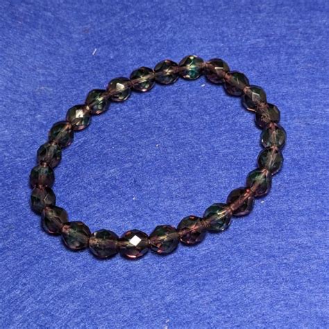 Glass bead bracelet - Folksy