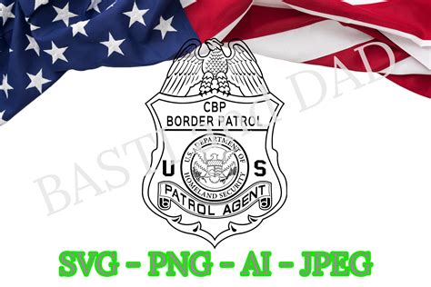 US Customs and Border Patrol Agent Badge Svg CBP DHS Svg - Etsy