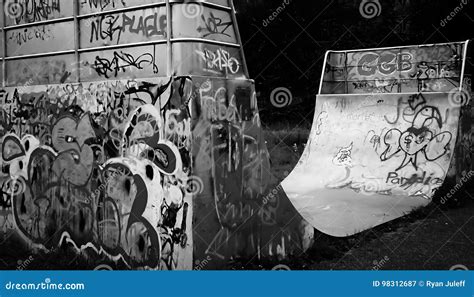 Skateboard park editorial photography. Image of abstract - 98312687