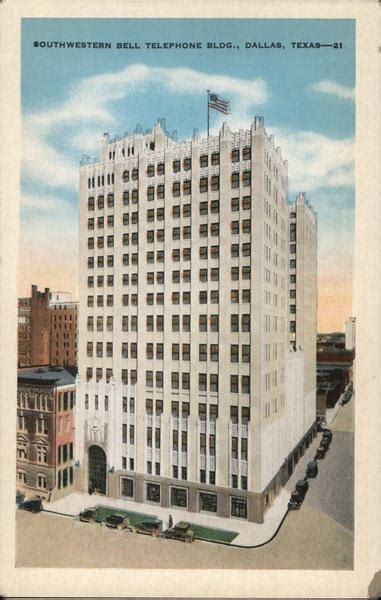 Southwestern Bell Telephone Building Dallas, TX Postcard