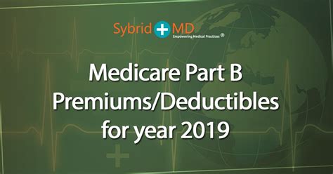 What Is The Annual Deductible For Medicare Part B In 2019