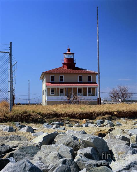 Point Lookout Lighthouse, Potomac River, Maryland Photograph by Wernher Krutein